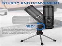 Maono Studio Microphone Condenser Usb Microfone With Microphone Gain For Recording Broadcasting